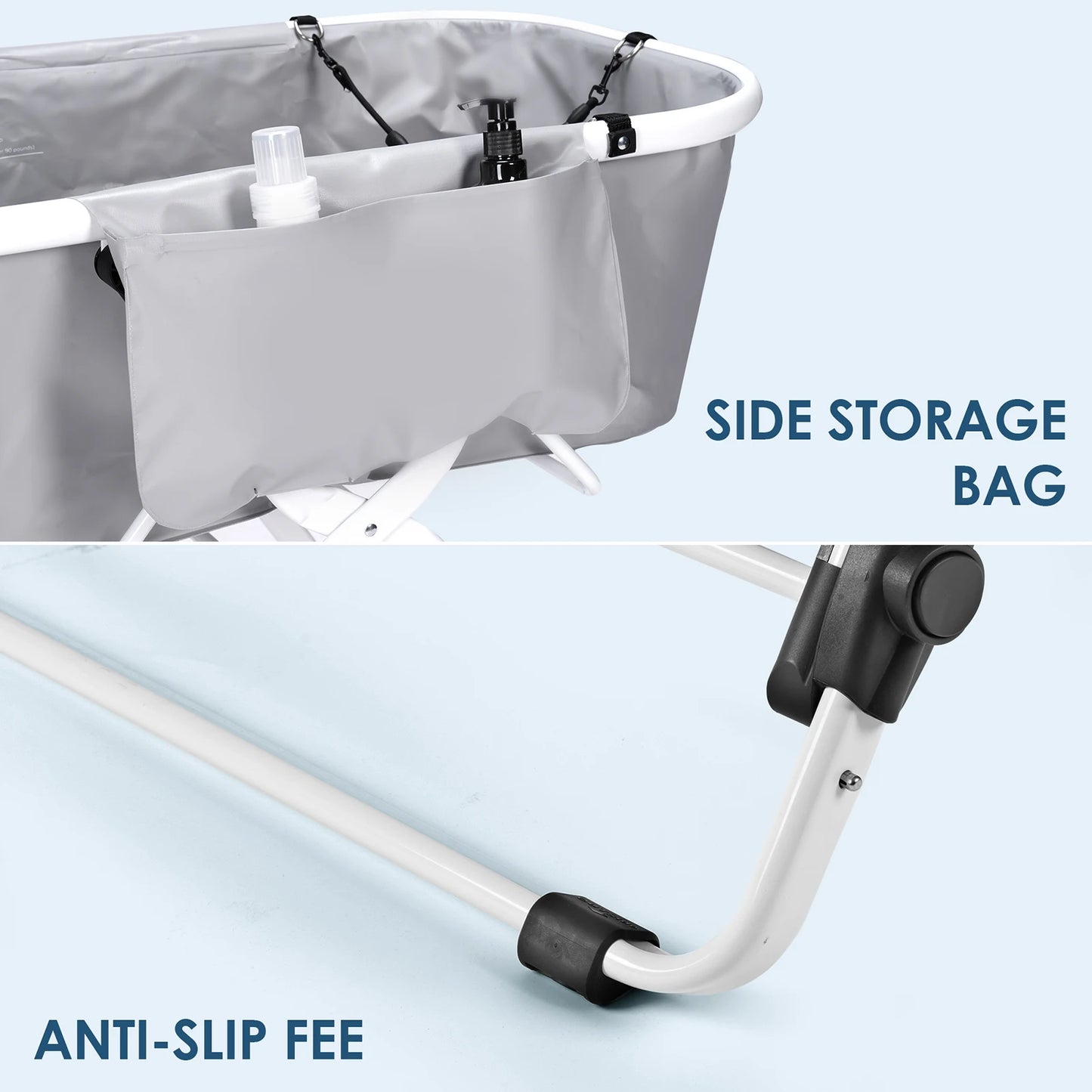 New Portable Pet Bathtub Foldable Elevated Dog Washing Tub
