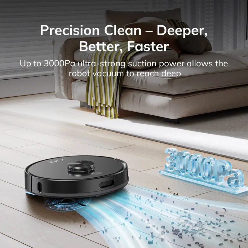ILIFE A20 Robot Vacuum and Mop Combo with LiDAR Navigation