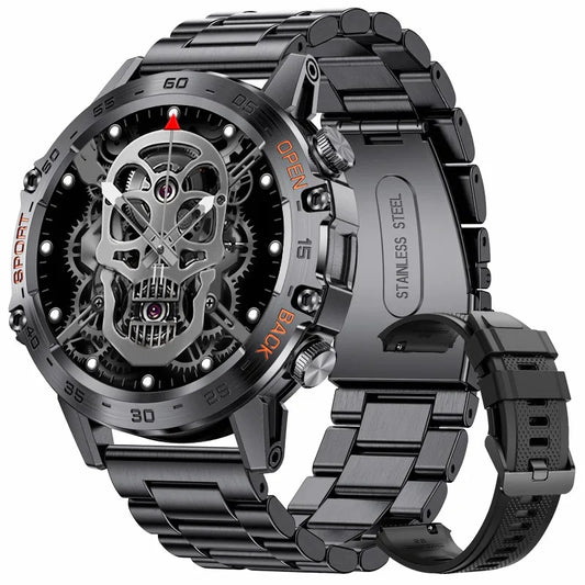 LIGE Smartwtach For Men Bluetooth Calling Waterproof Watches Health Monitoring 400mAh Outdoor Sport Smartwatch Man Reloj Hombre