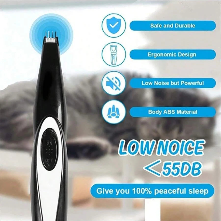 Dog Clippers Grooming Kit Hair Clipper Low Noise Paw Trimmer
