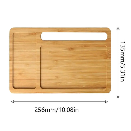 10W Wireless Charger Pad Stand Desktop Wooden Tray Holder