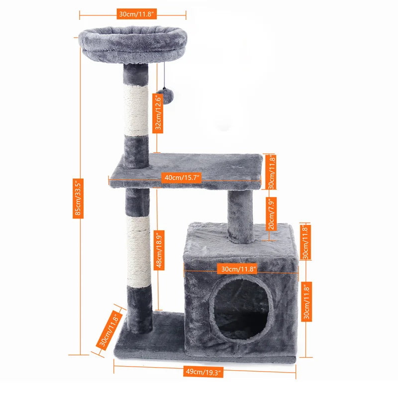 Cat Tree Small Cat Tower Cat Condo for Indoor Cats