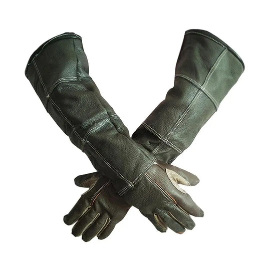 Pet Handling Gloves Strengthened Leather Anti Bite Protective Gloves Pets Grasping Protective Safety Gloves For Catch Cats Dogs