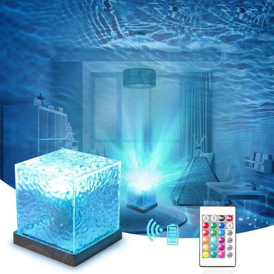 Ocean Wave Projector Light 16 Colors Aura Lamp Touch Control