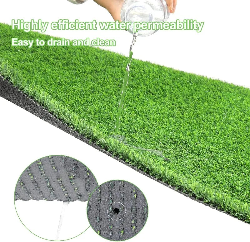 Artificial Grass Door Mat, 30 X 18 Inches,Professional Fake Grass Pee Pad for Dogs Potty Training,Turf Grass for Patio Home Area