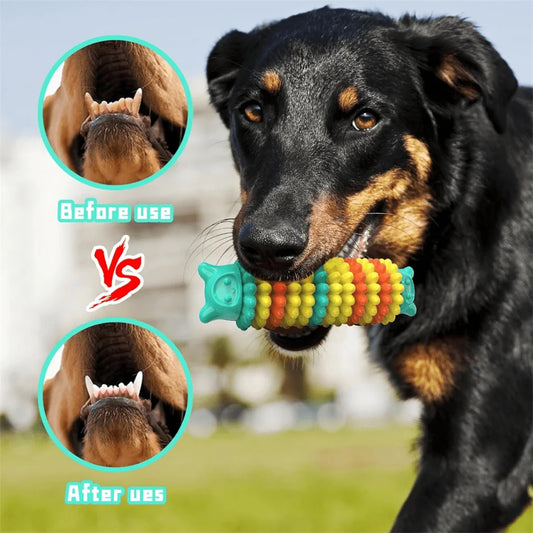 Dog Chew Toys for Aggressive Chewers, Durable Dog Toys for Large Medium Small Breed Dogs, Rubber Indestructible Dog Teething Toy