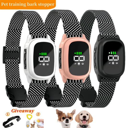 YHLC Automatic Anti Barking Dog Collar Rechargeable Bark Stopper