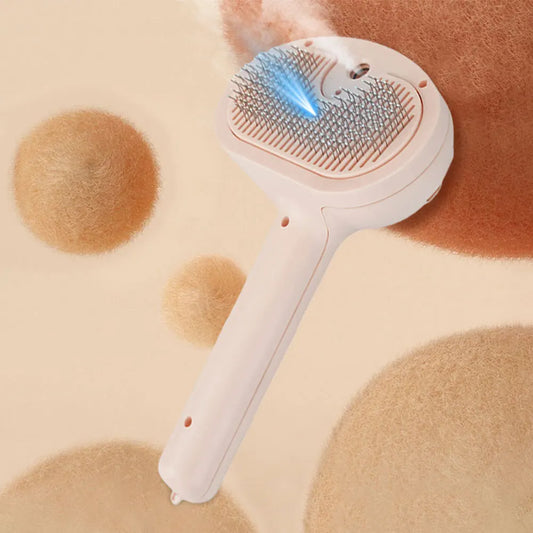 Cat Hair Brush with Release Button Rechargeable Grooming Brush