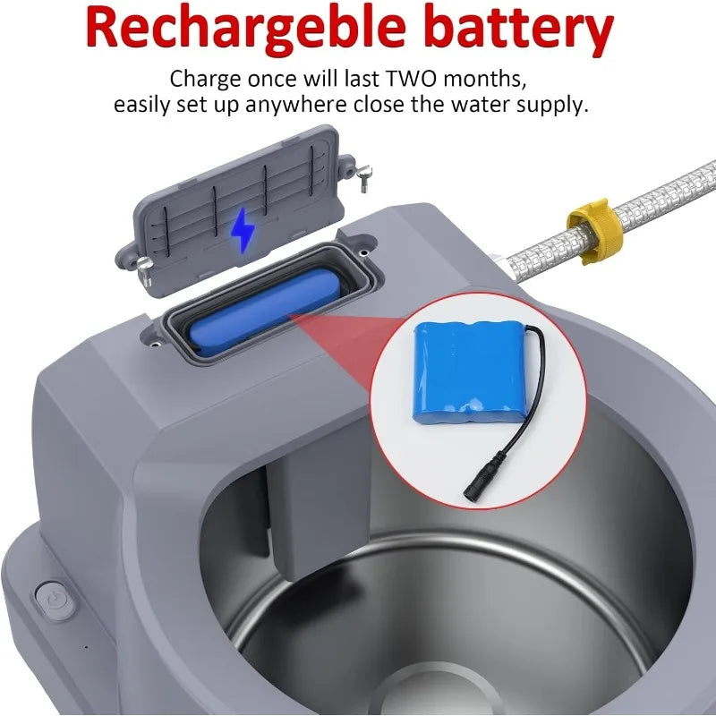 Dog Water Fountain Auto Filling Dog Water Dispenser 3.9L Bowl