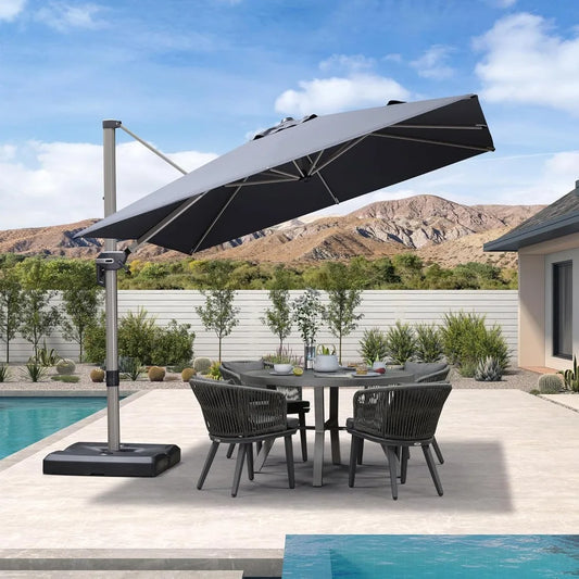 Patio Umbrella Outdoor Cantilever Aluminum Offset Umbrella